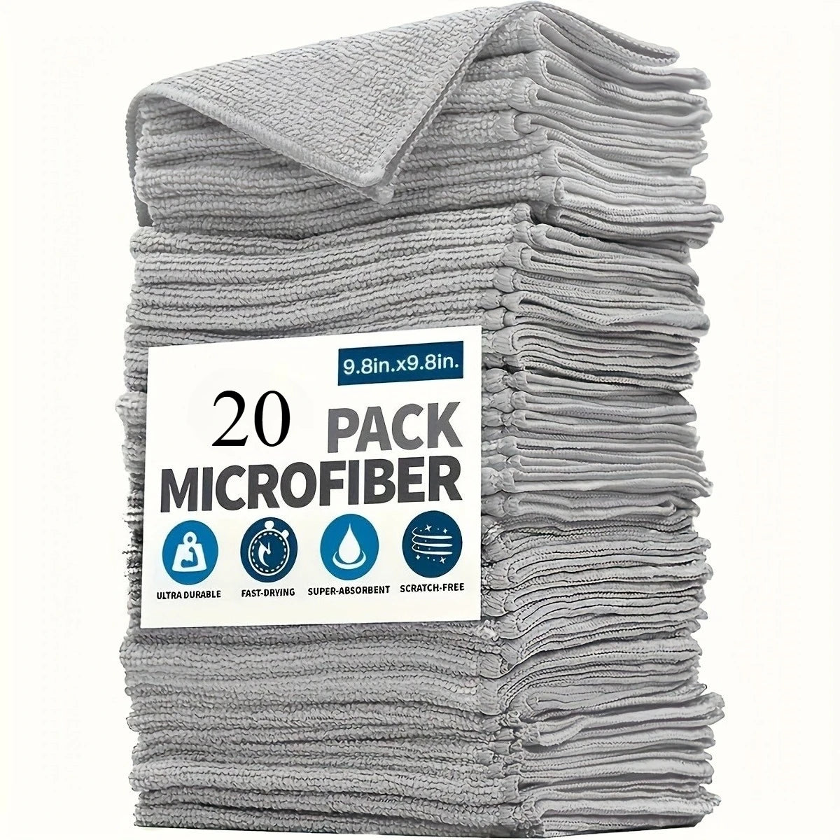 Thicken Microfiber Cleaning Cloths Lint Free Microfiber Cleaning Towel Cloths Reusable Cleaning Towels Absorbent