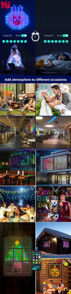 2026 App control Smart curtain LED christmas decoration.