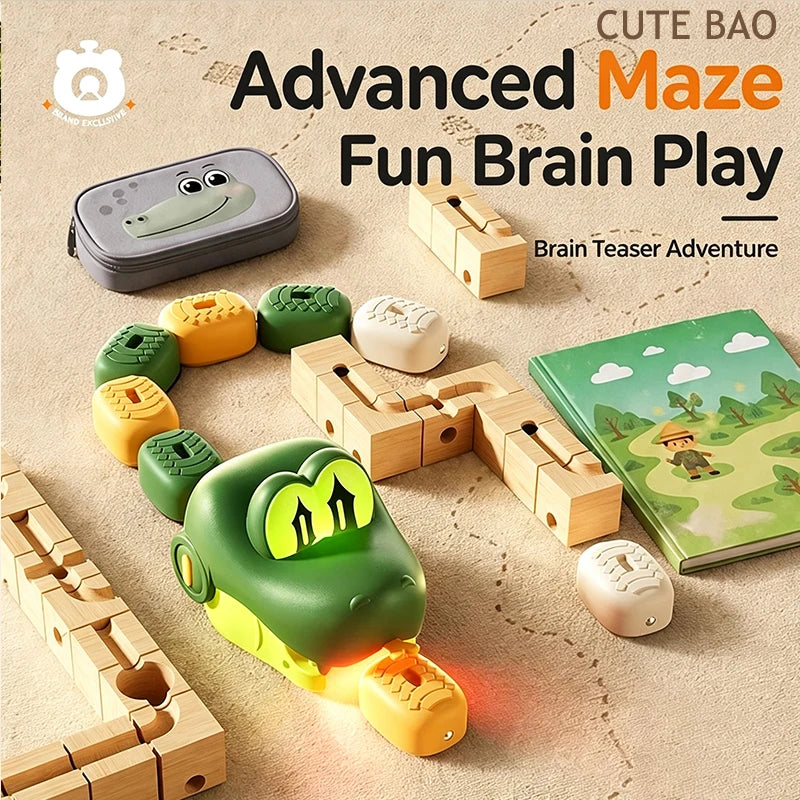Magnetic Hungry Snake RC Car Toy  Players Competitive Battle Greedy Snake Game Kids Funny Play Toy Birthday Gift for Boys Girls