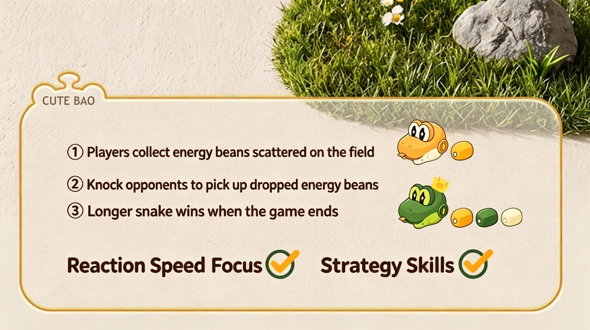 Magnetic Hungry Snake RC Car Toy  Players Competitive Battle Greedy Snake Game Kids Funny Play Toy Birthday Gift for Boys Girls