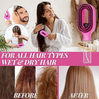 2in1 Sprayer Comb Detangling Scalp Massage Hairbrush with Spray Bottle Essential Oil Water Mist Spray Brush Anti-static Summer