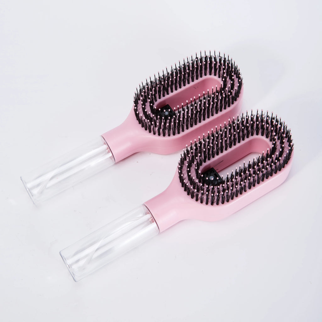 2in1 Sprayer Comb Detangling Scalp Massage Hairbrush with Spray Bottle Essential Oil Water Mist Spray Brush Anti-static Summer