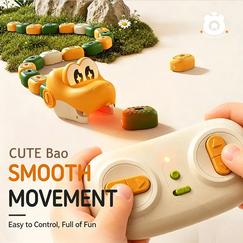 Magnetic Hungry Snake RC Car Toy  Players Competitive Battle Greedy Snake Game Kids Funny Play Toy Birthday Gift for Boys Girls