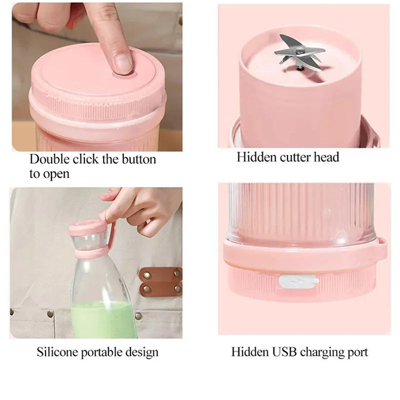Mini Fast Handheld USB Rechargeable Multifunctional Fruit Blender