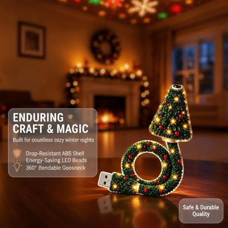USB Powered Christmas Night Lights projector With 6 Holiday Patterns.