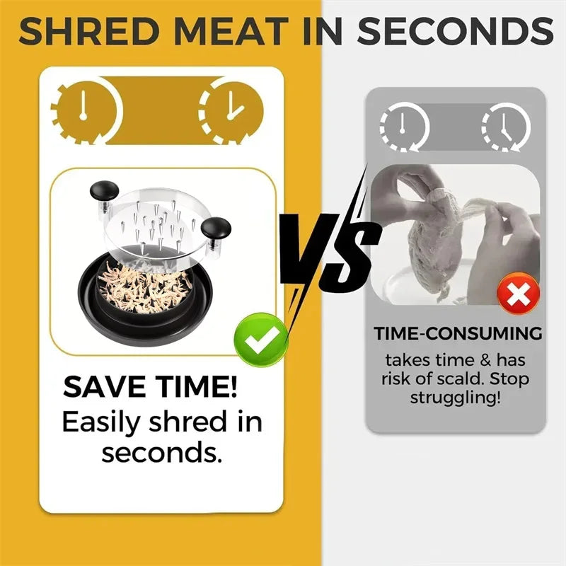 1PCS Chicken Shredder Tool Meat Breast Shredding Separation Mincing Grinder Machine With Lid For Shredding Chicken Pork Beef