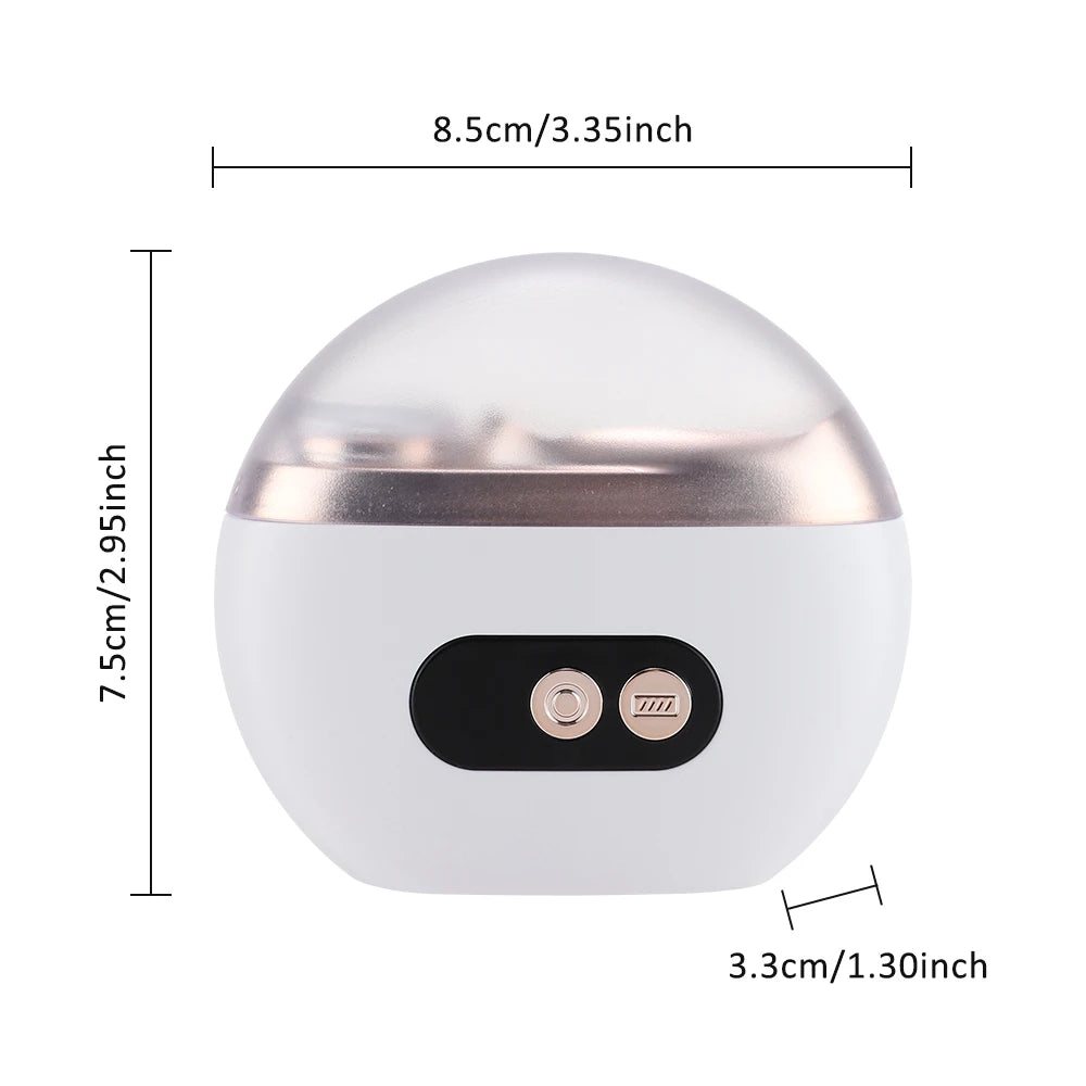 2 in 1 Multi-functional Electric Nail Clipper 3-Speed Nail Polishing with Light for Kids Adult