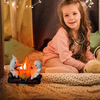 Geister-Lagerfeuer-Steckdosen-Nachtlicht, Halloween-Dekoration, niedliche, gruselige Marshmallow-Szenenlampe.