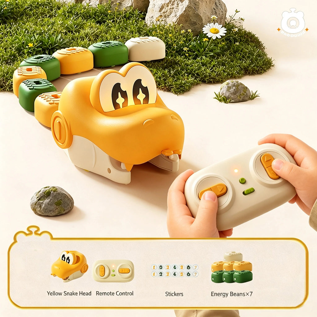 Magnetic Hungry Snake RC Car Toy  Players Competitive Battle Greedy Snake Game Kids Funny Play Toy Birthday Gift for Boys Girls