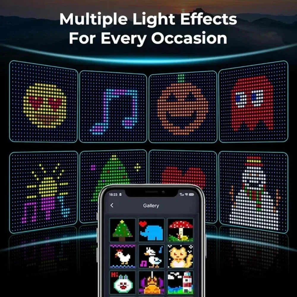 2026 App control Smart curtain LED christmas decoration.