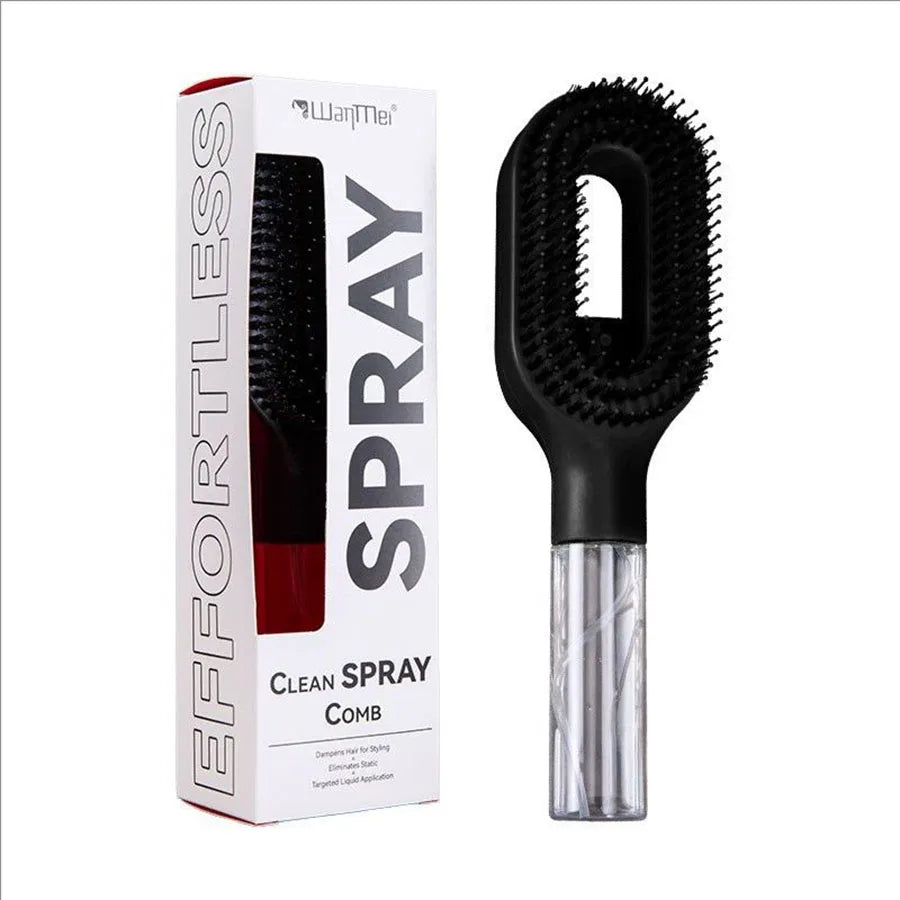2in1 Sprayer Comb Detangling Scalp Massage Hairbrush with Spray Bottle Essential Oil Water Mist Spray Brush Anti-static Summer