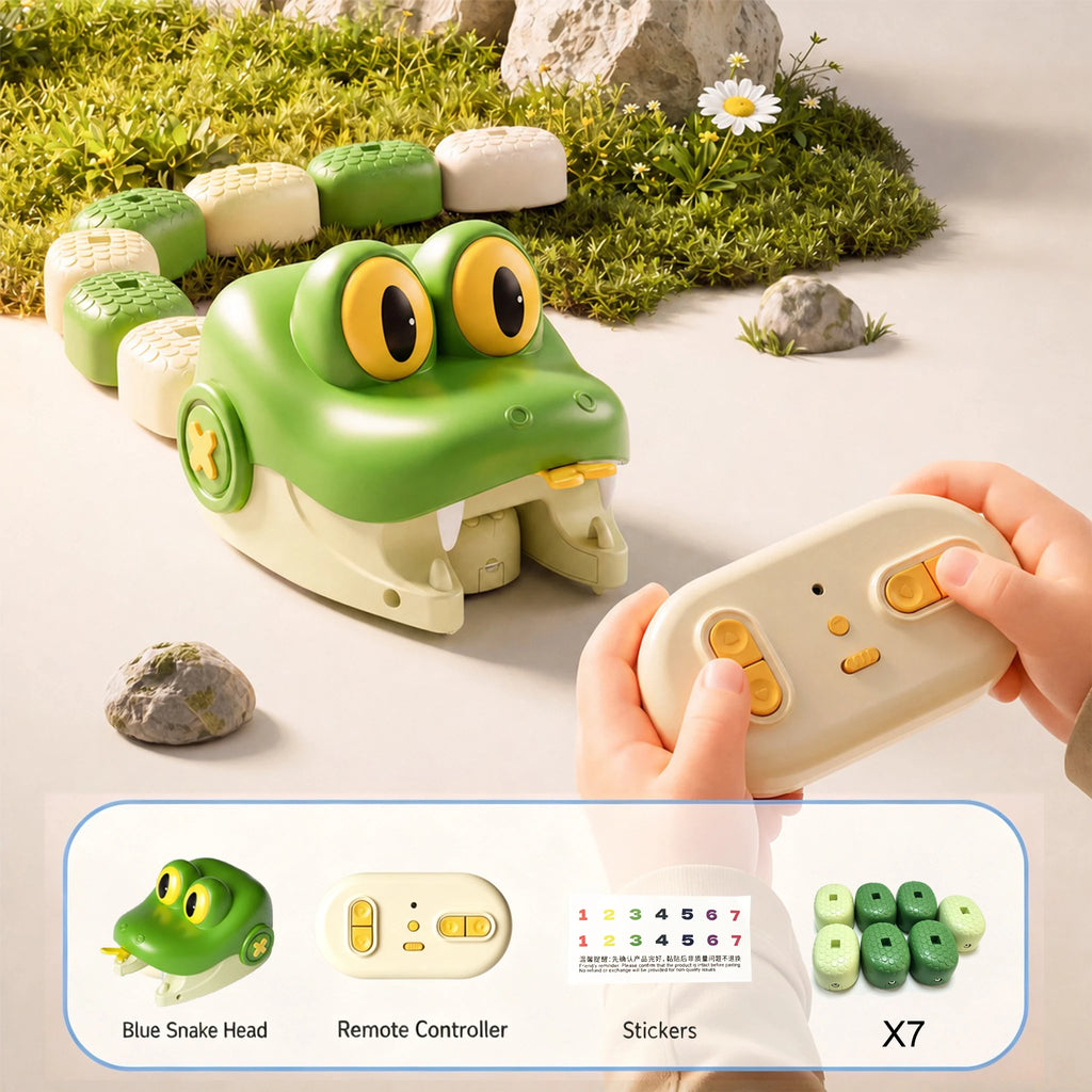 Magnetic Hungry Snake RC Car Toy  Players Competitive Battle Greedy Snake Game Kids Funny Play Toy Birthday Gift for Boys Girls