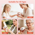 2 in 1 Multi-functional Electric Nail Clipper 3-Speed Nail Polishing with Light for Kids Adult