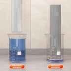 Mini Foldable Desktop Mop,Portable Self-Squeeze Short Mop, Push-Pull to Squeeze and Rinse Wet/Dry Cleaning for Kitchen Bathroom