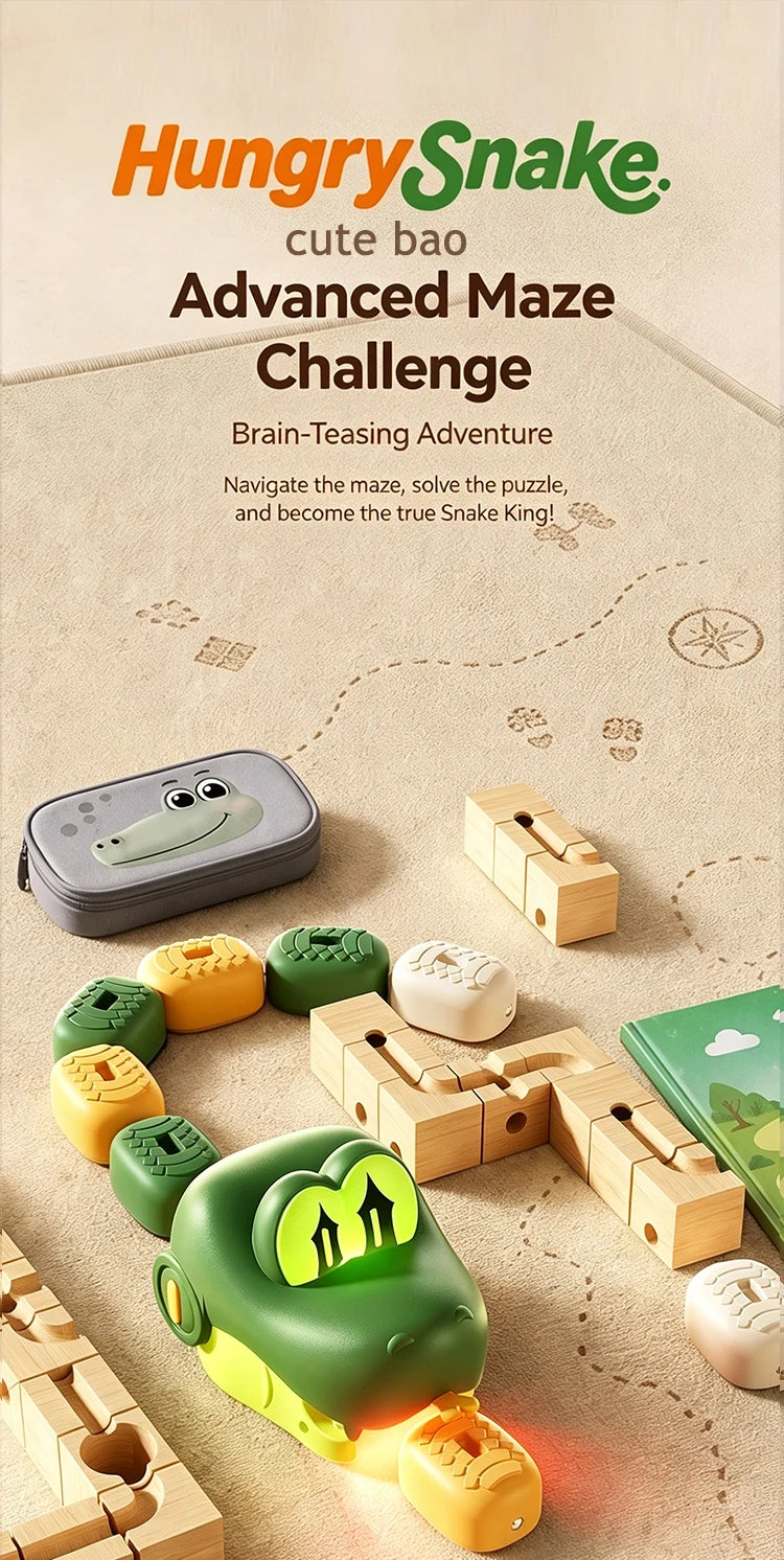 Magnetic Hungry Snake RC Car Toy  Players Competitive Battle Greedy Snake Game Kids Funny Play Toy Birthday Gift for Boys Girls