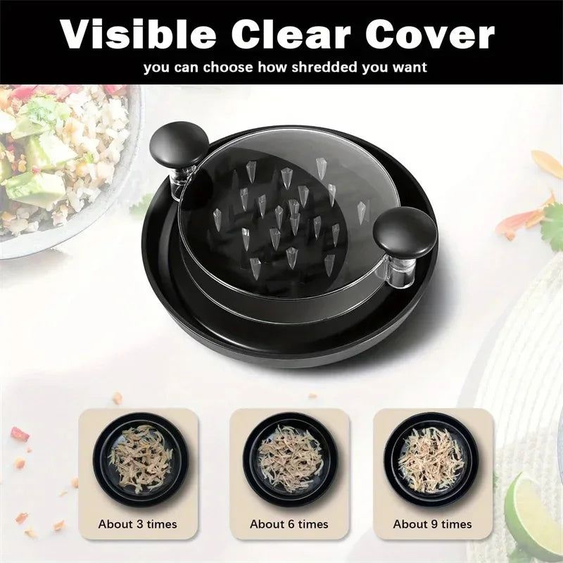 1PCS Chicken Shredder Tool Meat Breast Shredding Separation Mincing Grinder Machine With Lid For Shredding Chicken Pork Beef