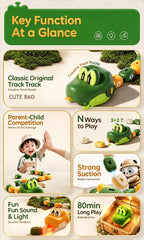 Magnetic Hungry Snake RC Car Toy  Players Competitive Battle Greedy Snake Game Kids Funny Play Toy Birthday Gift for Boys Girls