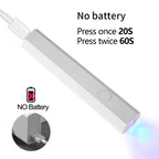 YIKOOLIN Mini UV Light Cure Nails Lamp for Gel Nails LED Nail Lamp for Gel Polish Manicure USB Nail Dryer for Fast Curing