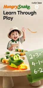 Magnetic Hungry Snake RC Car Toy  Players Competitive Battle Greedy Snake Game Kids Funny Play Toy Birthday Gift for Boys Girls