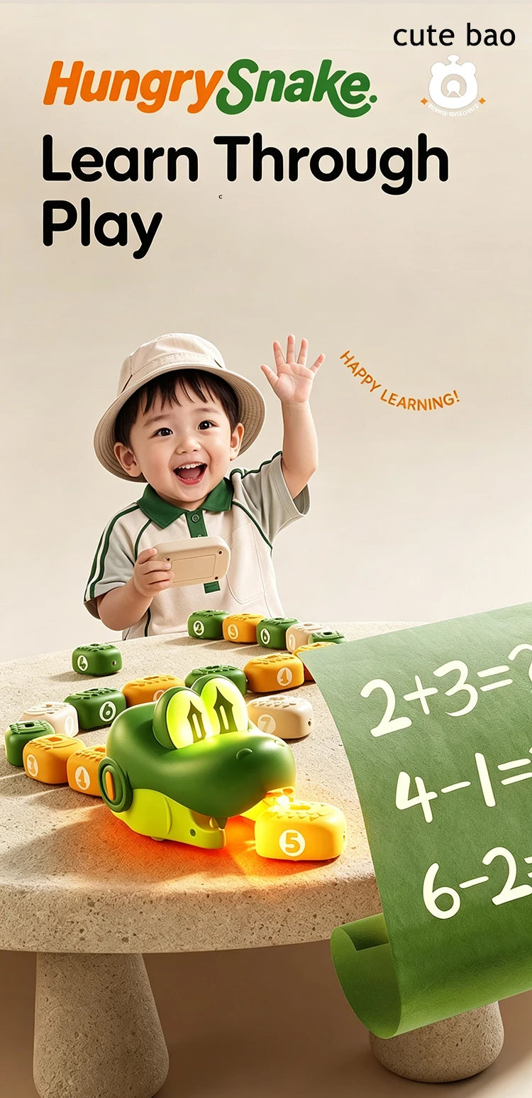 Magnetic Hungry Snake RC Car Toy  Players Competitive Battle Greedy Snake Game Kids Funny Play Toy Birthday Gift for Boys Girls