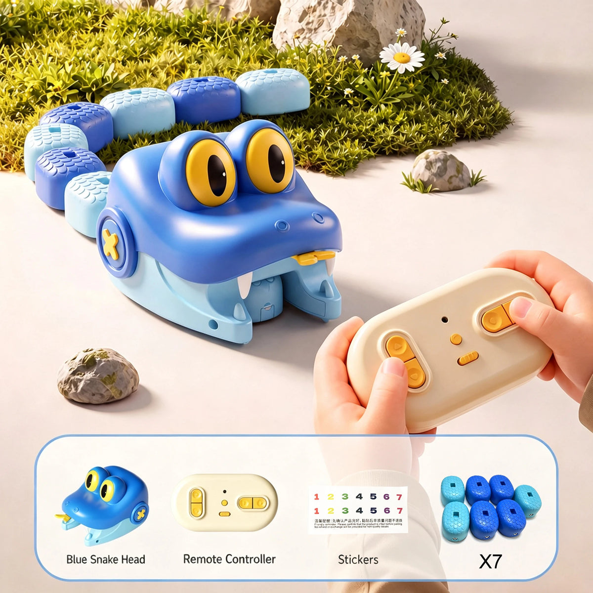 Magnetic Hungry Snake RC Car Toy  Players Competitive Battle Greedy Snake Game Kids Funny Play Toy Birthday Gift for Boys Girls