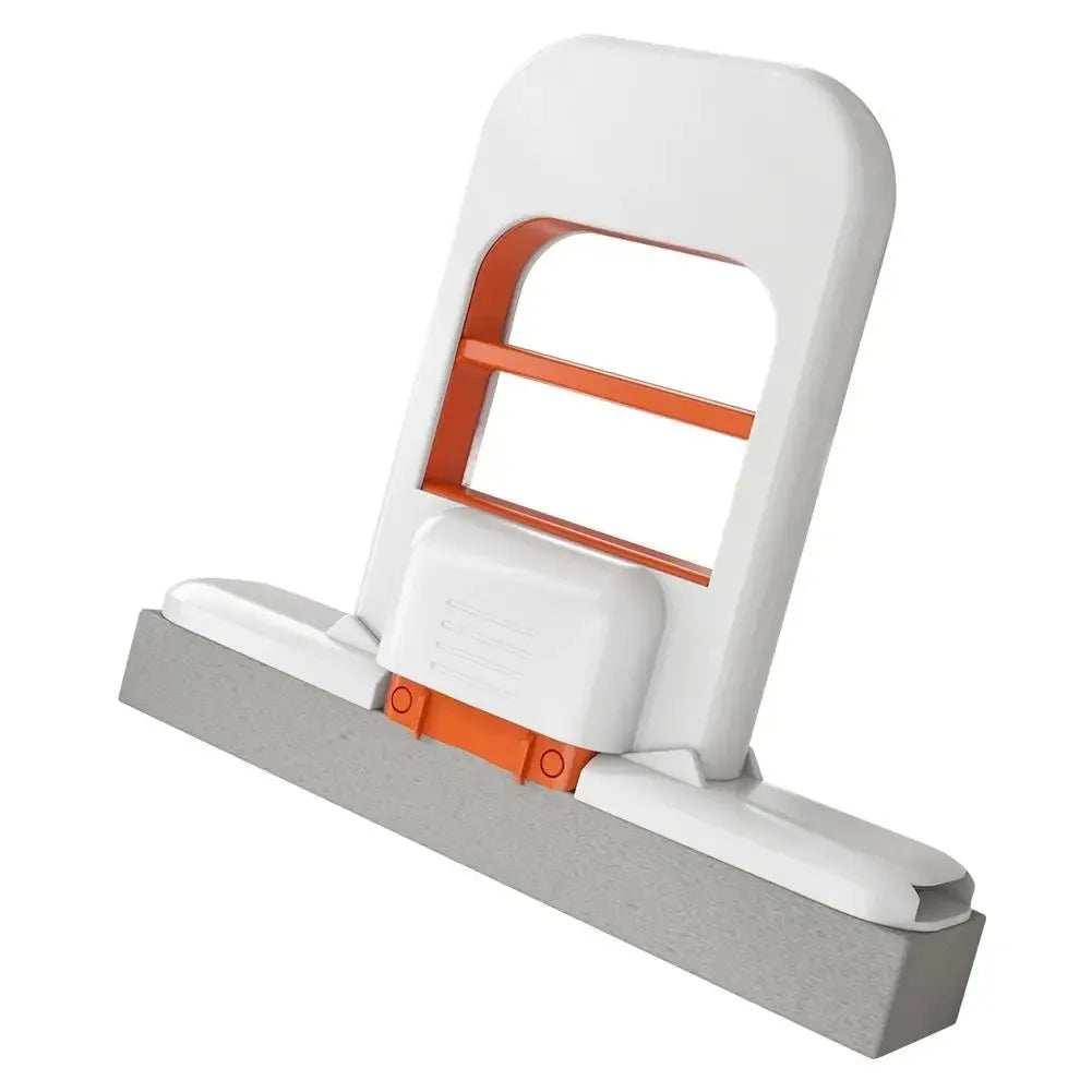 Mini Foldable Desktop Mop,Portable Self-Squeeze Short Mop, Push-Pull to Squeeze and Rinse Wet/Dry Cleaning for Kitchen Bathroom