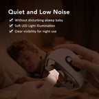 2 in 1 Multi-functional Electric Nail Clipper 3-Speed Nail Polishing with Light for Kids Adult