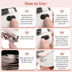 2 in 1 Multi-functional Electric Nail Clipper 3-Speed Nail Polishing with Light for Kids Adult