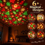 USB Powered Christmas Night Lights projector With 6 Holiday Patterns.